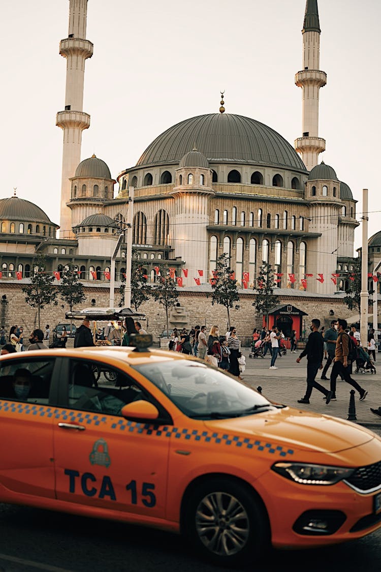 Taksim Mosque On Taksim Square