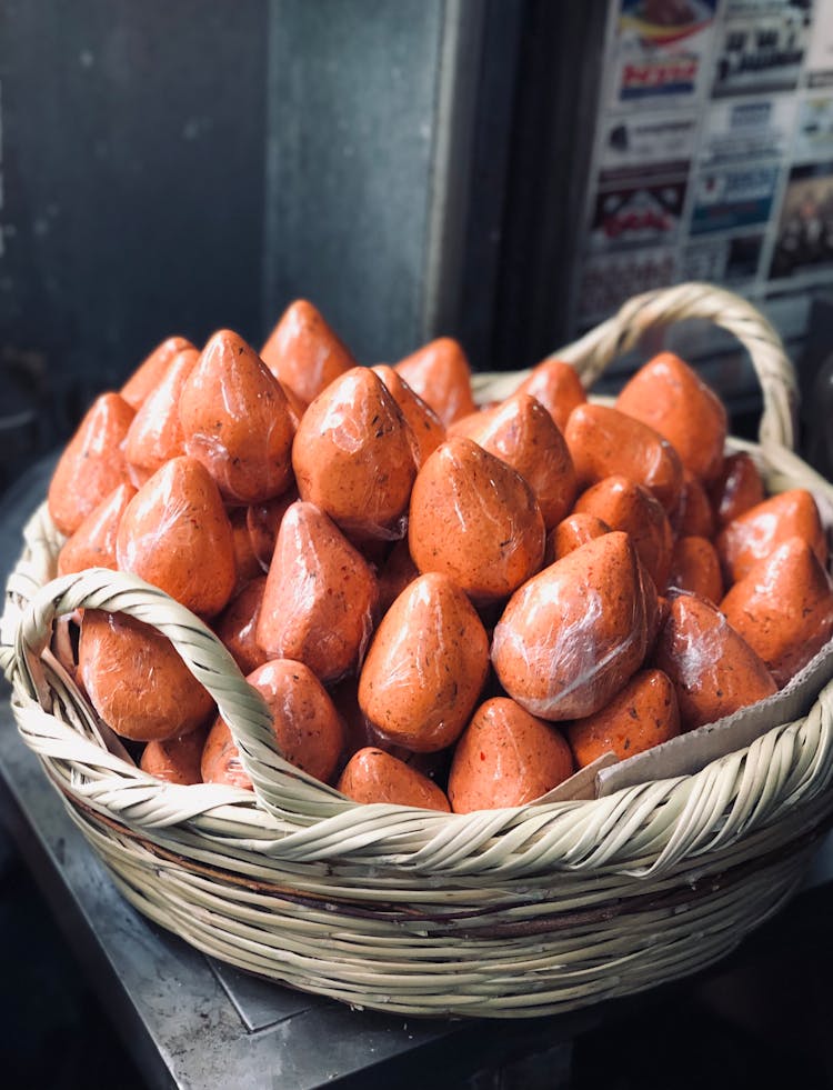 Food On Brown Woven Basket