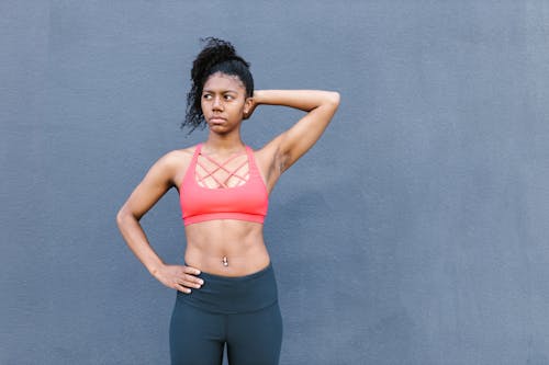Free stock photo of active, activewear, african american woman Stock Photo