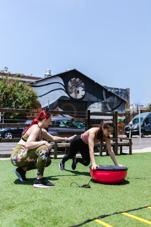 Women doing Outdoor Exercises 