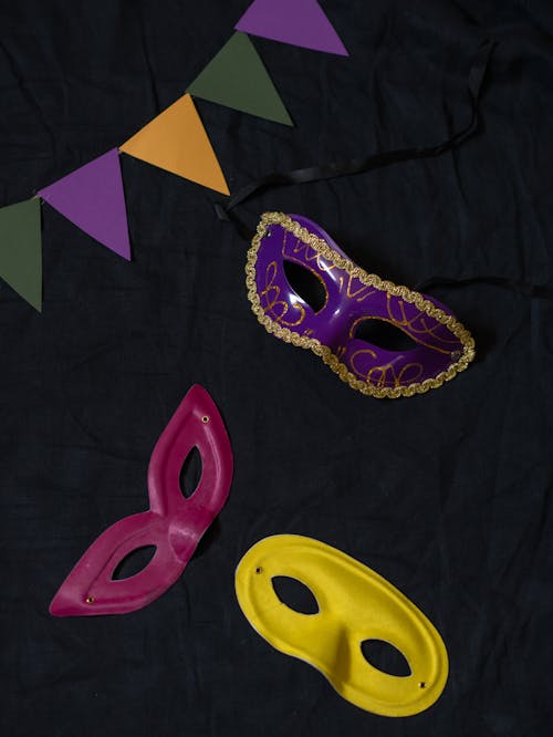 Free Colorful Masquerade Masks Stock Photo