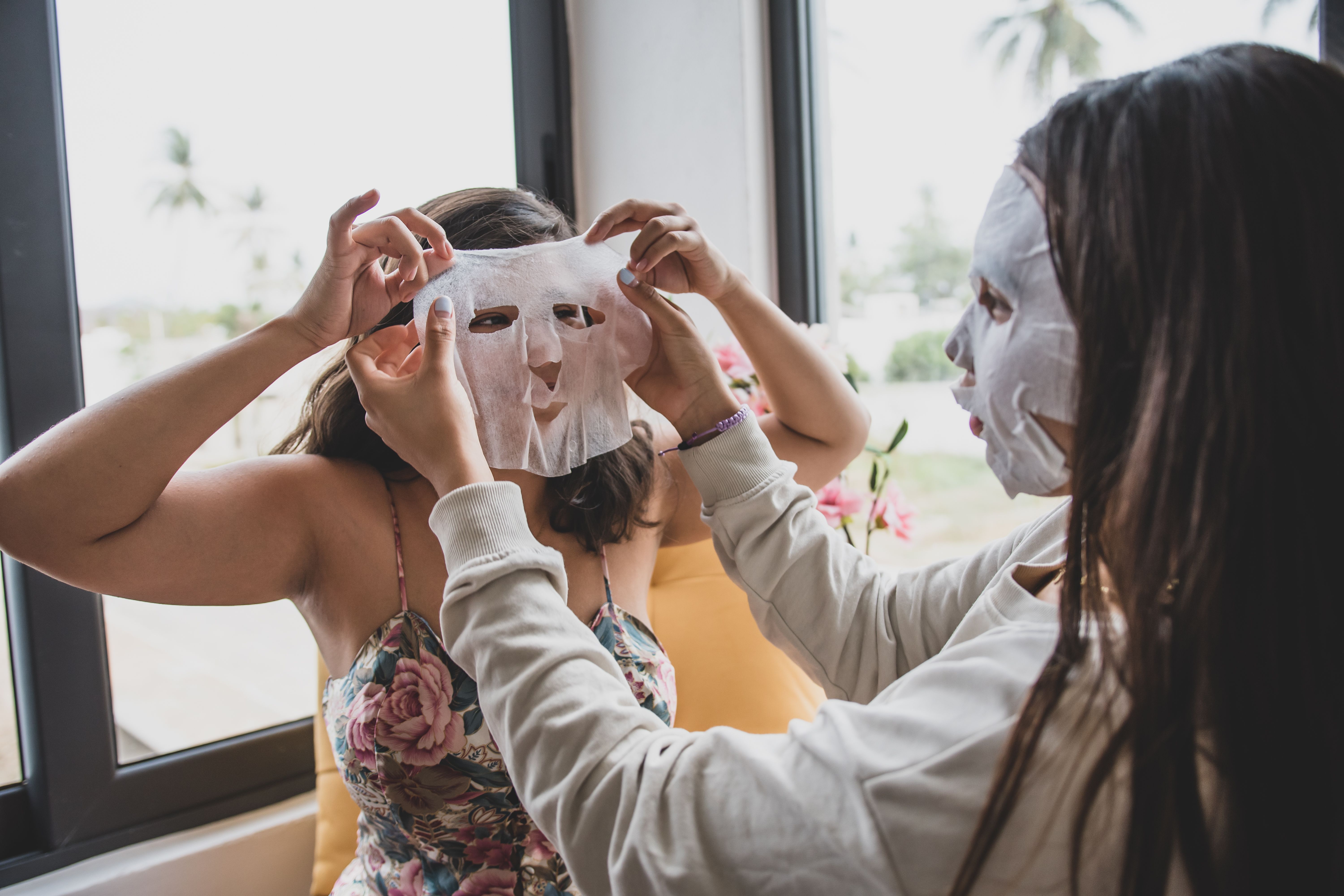 Illustration, masque de grossesse visage