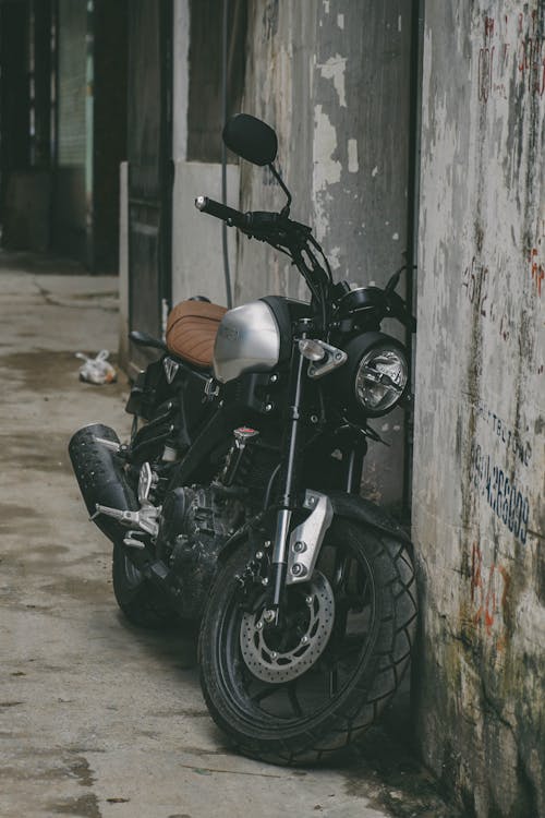 Photo of a Black Motorcycle
