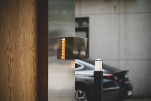 Free Contemporary Entrance in Close Up Stock Photo