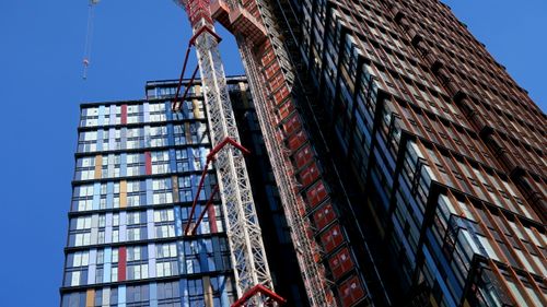 Free stock photo of blue sky, building site, office building Stock Photo