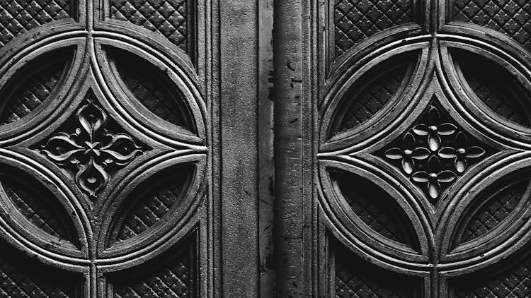 Close Up Of Ornate Door Element