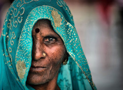 Person Wearing a Hijab Looking at the Camera