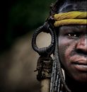Close-up Photo of Man with Face Paint