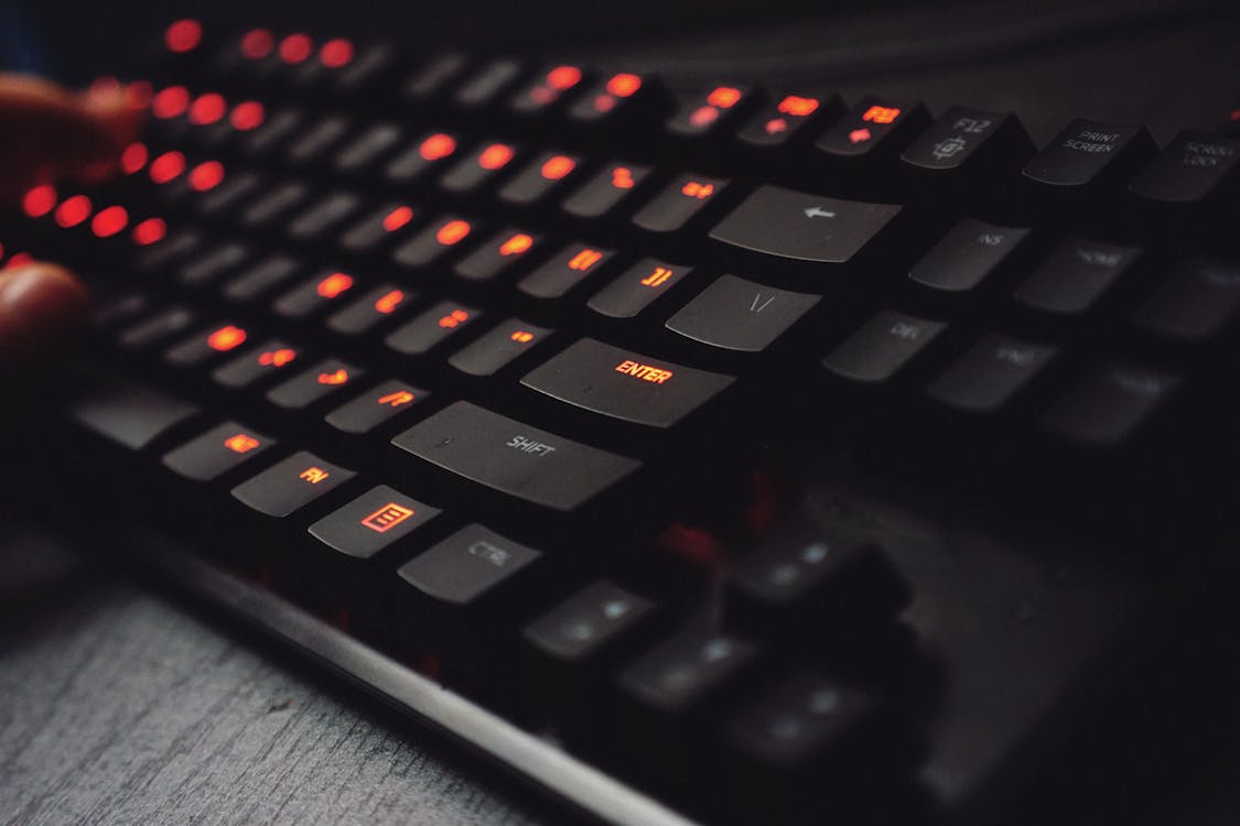 Schwarz Beleuchtete Gaming Tastatur