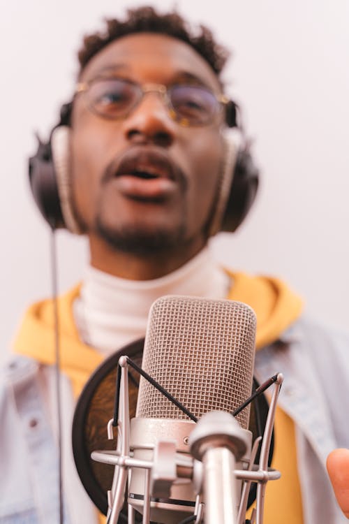 Silver Microphone in Close Up Photography