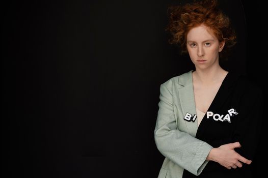 Woman Wearing a Blazer
