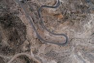 Black Metal Frame on Brown Soil