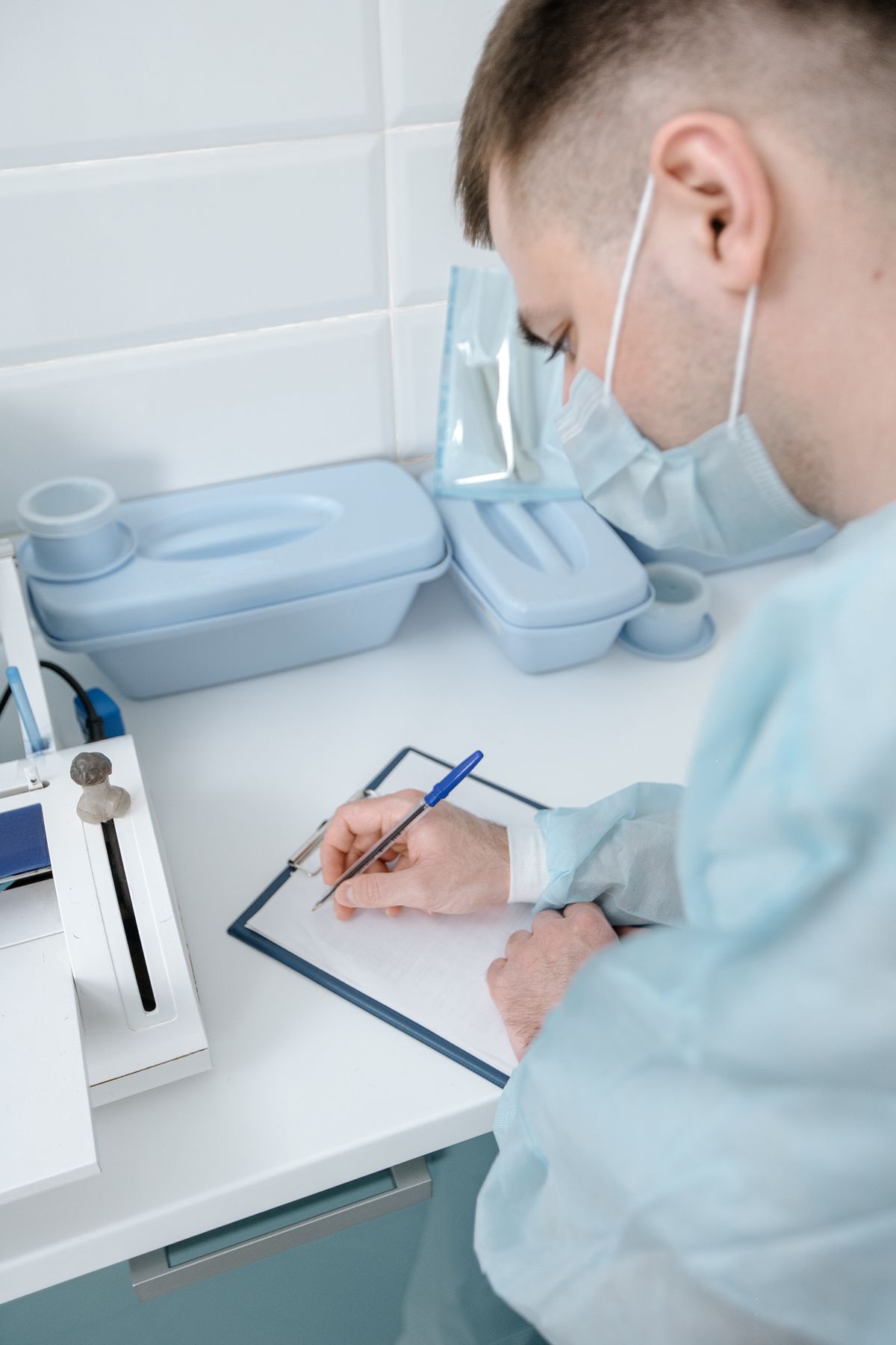 Doctor consulting with patient in a modern medical office