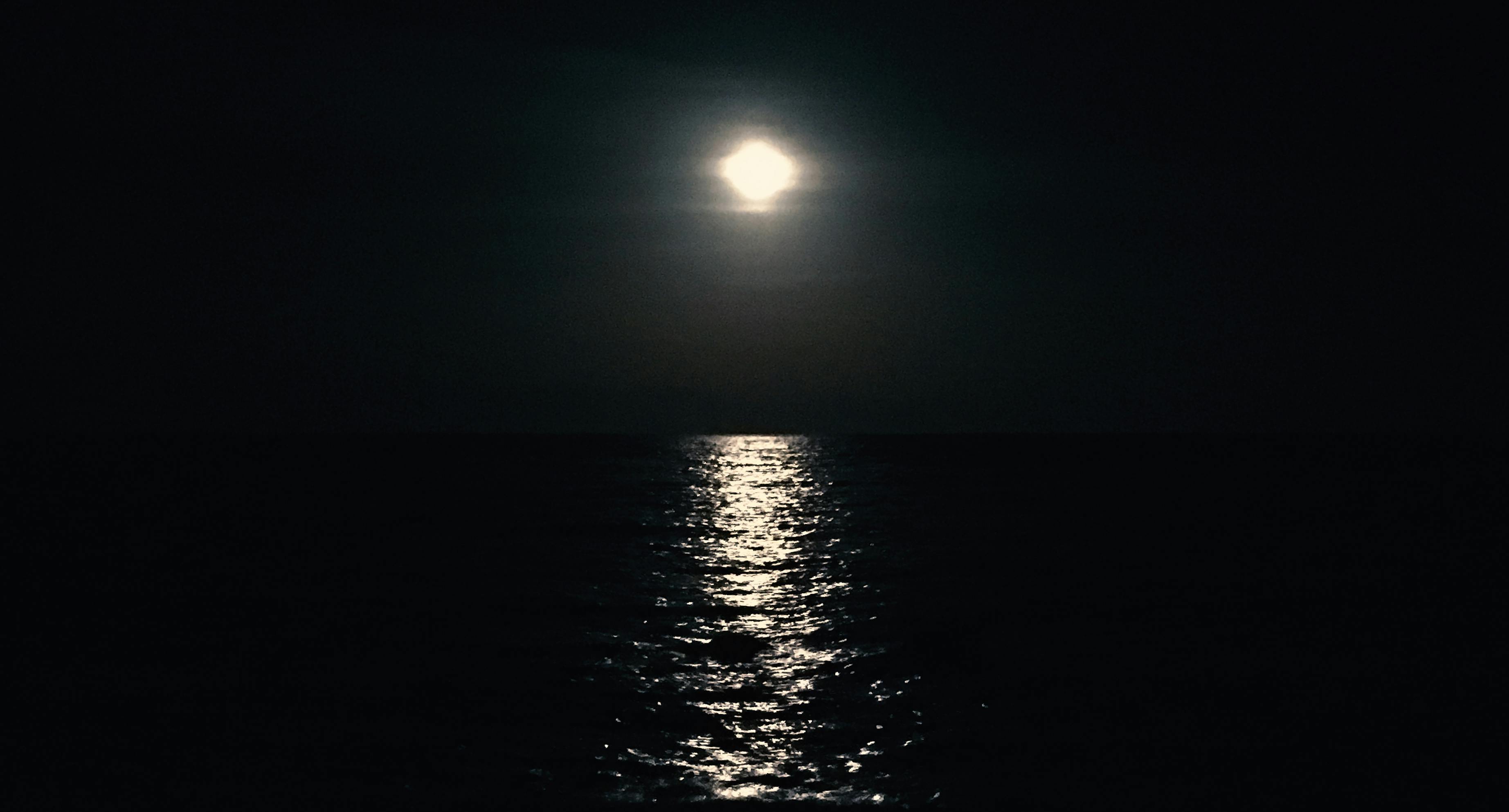 dark moonlight ocean