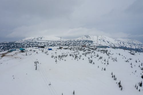 Snow Covered Mountain of Sky Resort