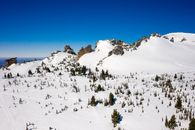 Snow Covered Mountain Under Blue Sky