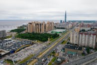 City Buildings Near Body of Water