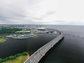 Aerial View of a Bridge