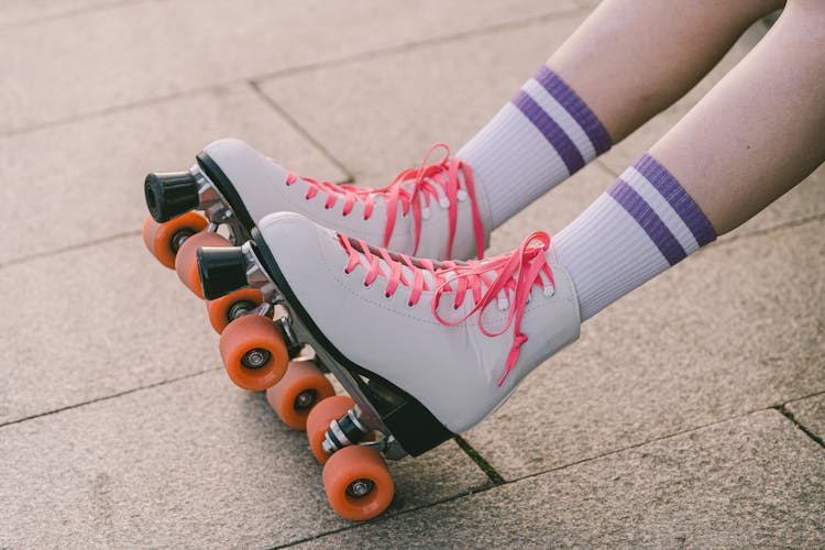 Close-Up Shot Of Rollerblades