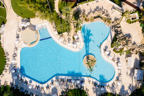 Aerial View of Swimming Pool