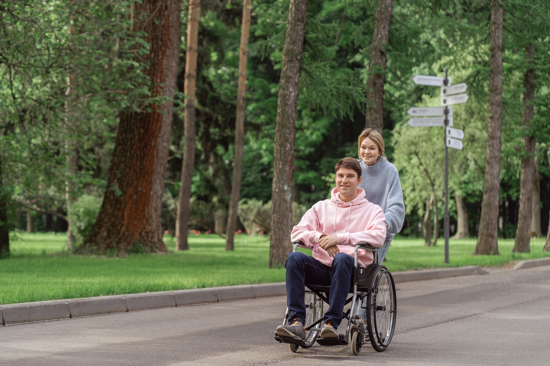 Couple connecting through accessible technology