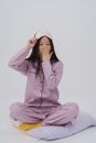 Woman in Pink Zip Up Hoodie and Pink Pants