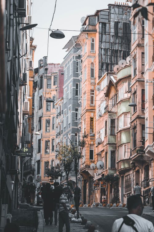 Buildings around Street in City in Turkey