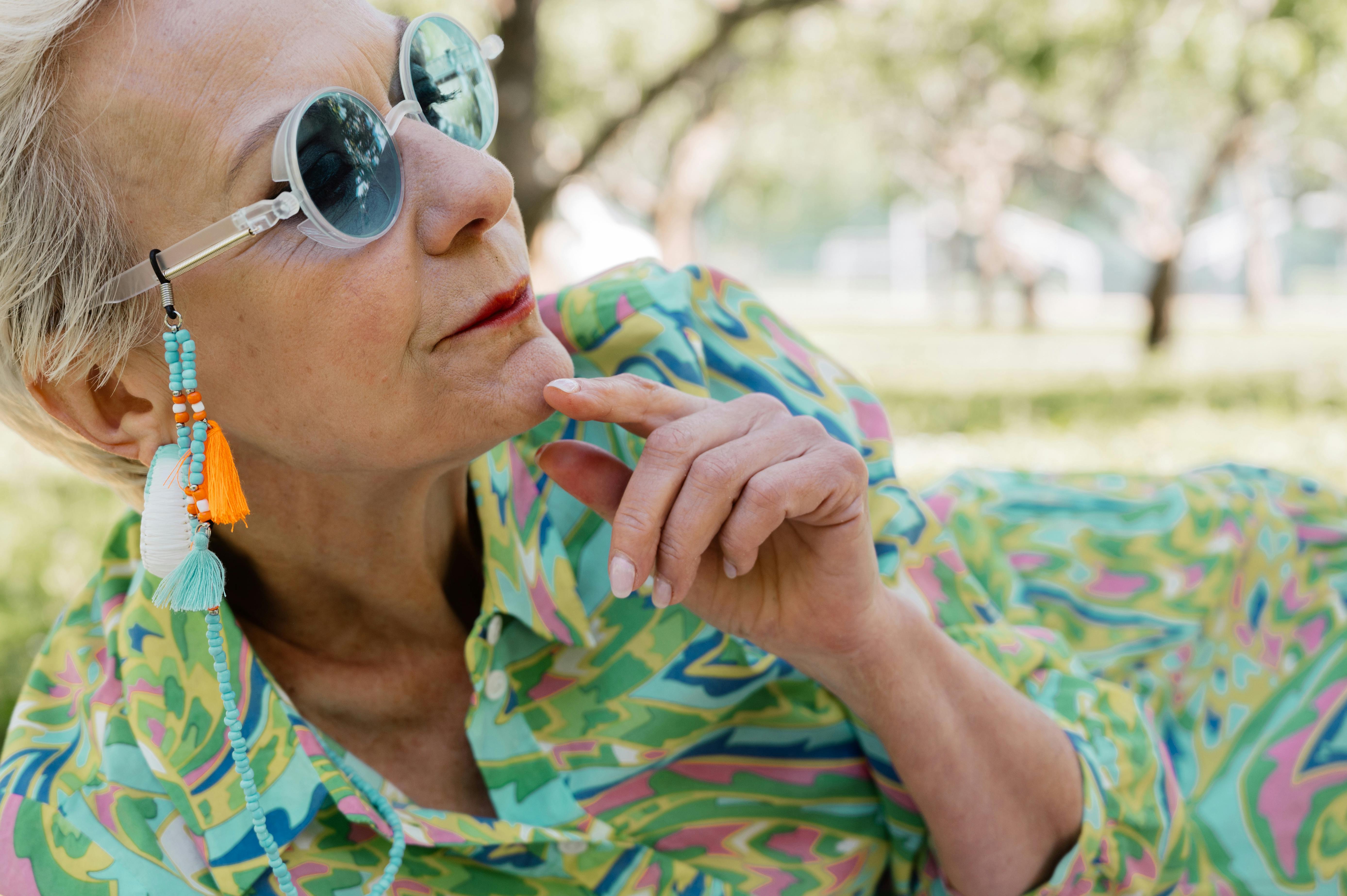 Close Up Photo of Woman Wearing Sunglasses · Free Stock Photo