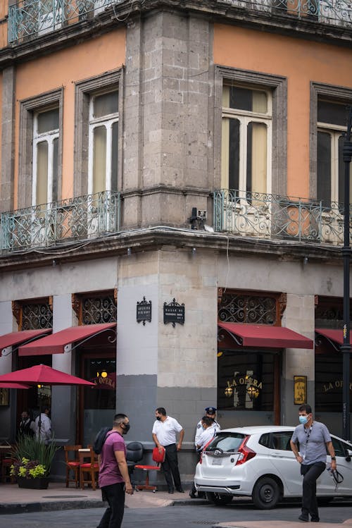 People Walking on City Street