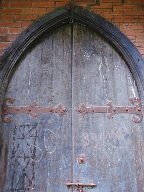 Free stock photo of church door, door, old door