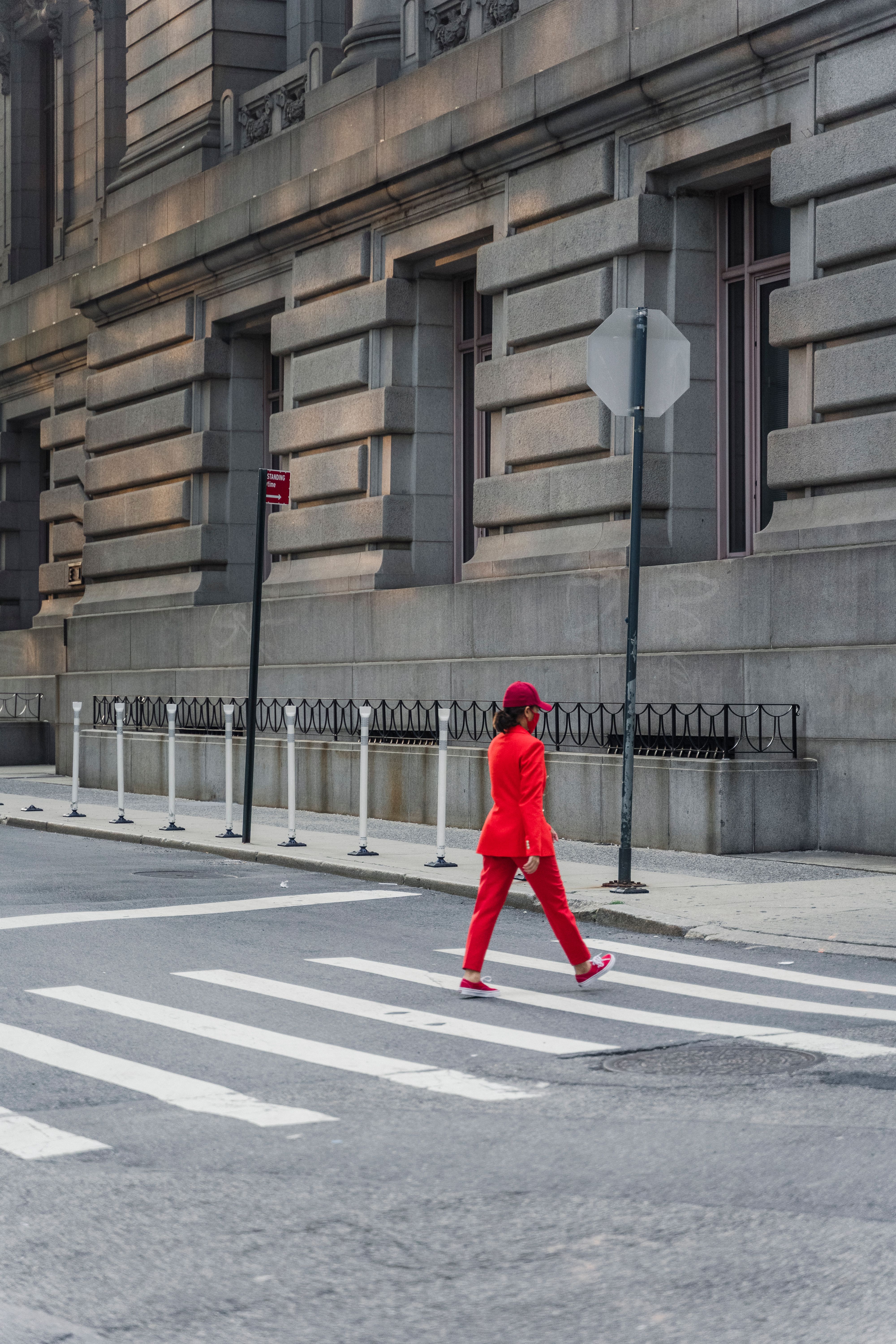 A Woman Walking on the Street · Free Stock Photo