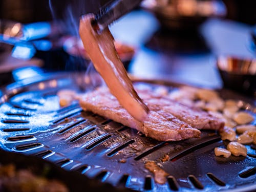 Ingyenes stockfotó grillezett hús, koreai bbq, koreai étel témában