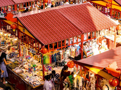 Free stock photo of market, street