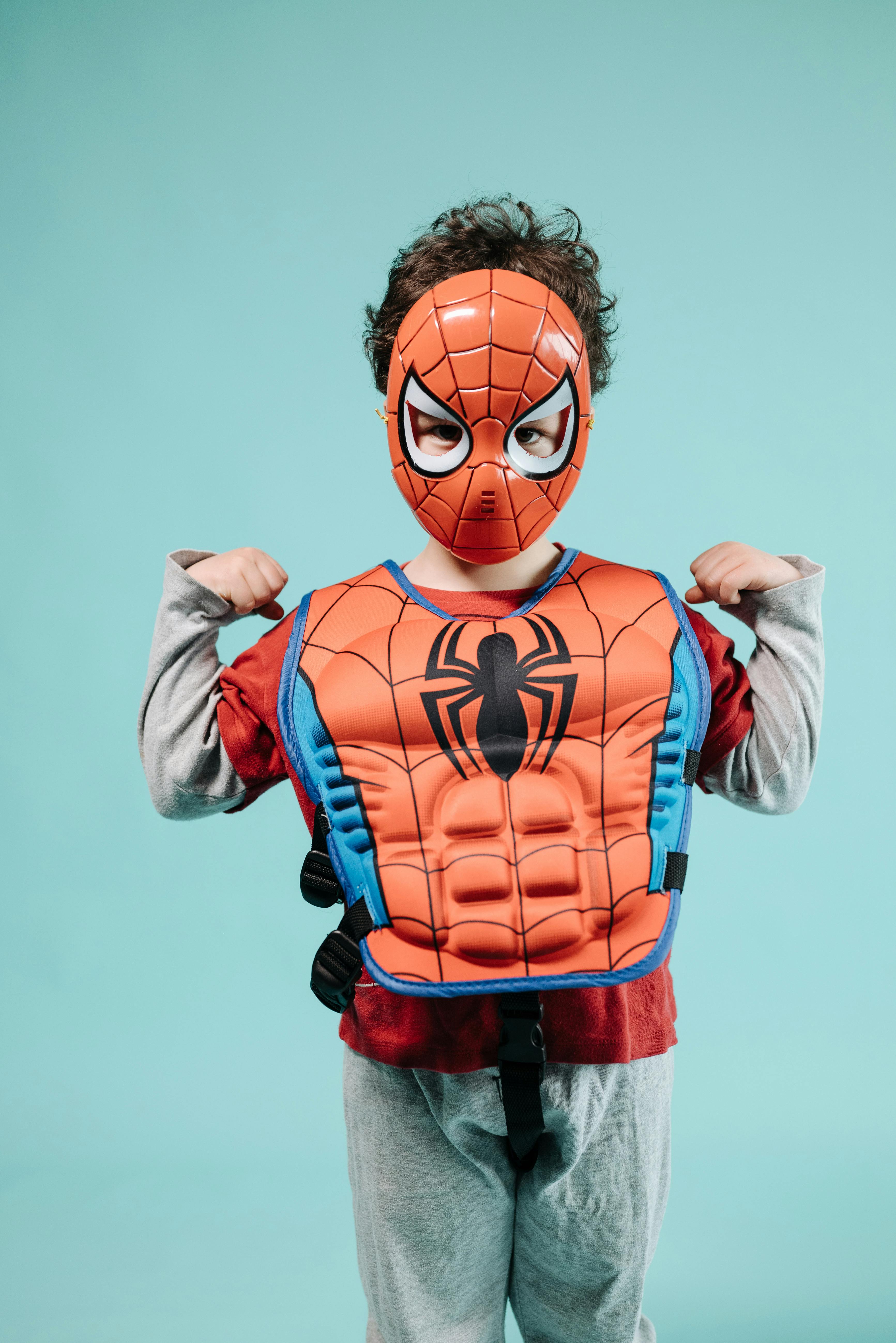 Man Dressed In The Costume Spiderman Stock Photo - Download Image Now -  Spider-Man, Costume, Boys - iStock