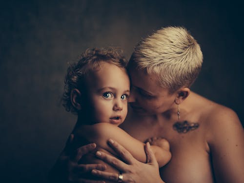 Free Woman and Child Stock Photo