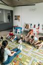 Children Sitting on Floor