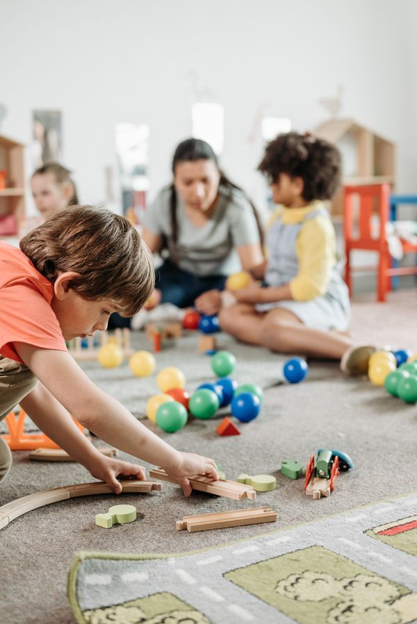 Kids learning and playing