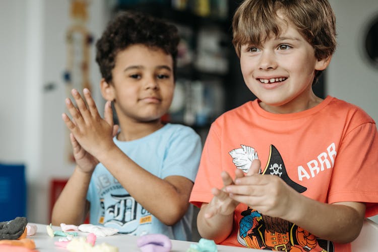 Kids Playing Clay