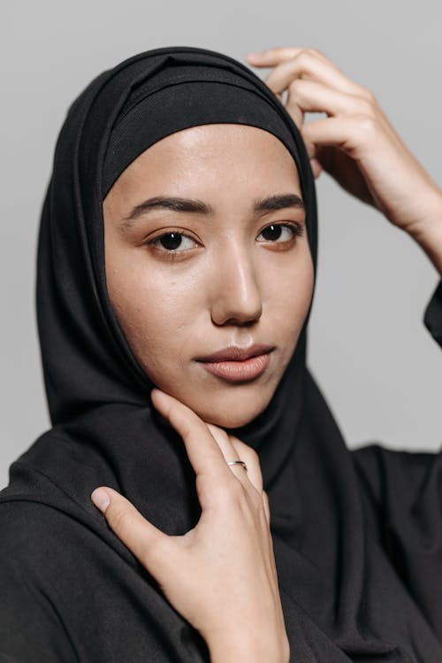 Portrait of a Woman in a Hijab 