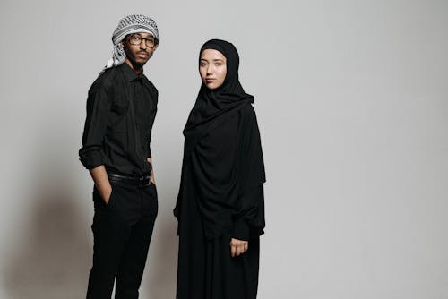 grátis Foto profissional grátis de abaya, acessórios para a cabeça, bandana Foto profissional