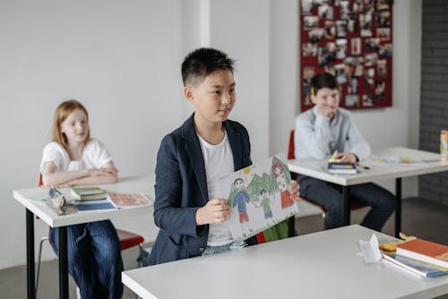 Kostnadsfri bild av asiatisk pojke, barn, elever