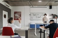 Student Raising her Hand