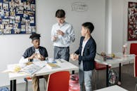 Boys Inside a Classroom