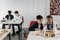 Students on their Lunch Break