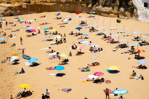 People on Beach Sand