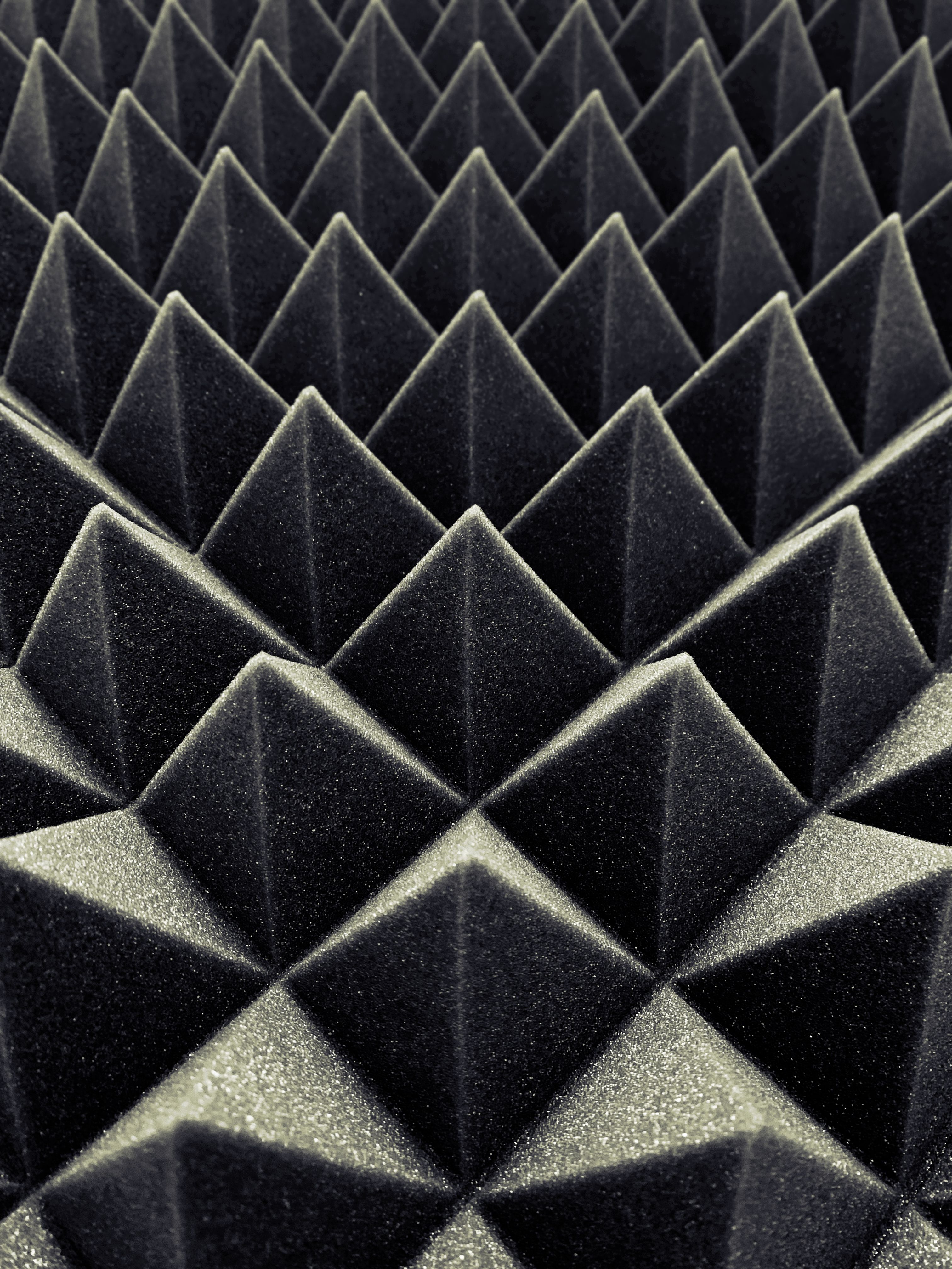 Dark acoustic foam panels