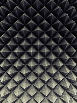 Detailed close-up of an abstract geometric pattern with a textured, 3D appearance. — photo by David Underland