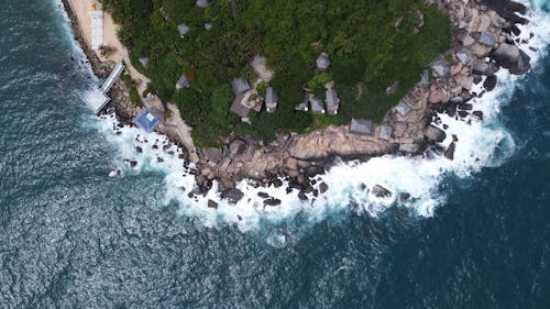 Houses on Ocean Shore