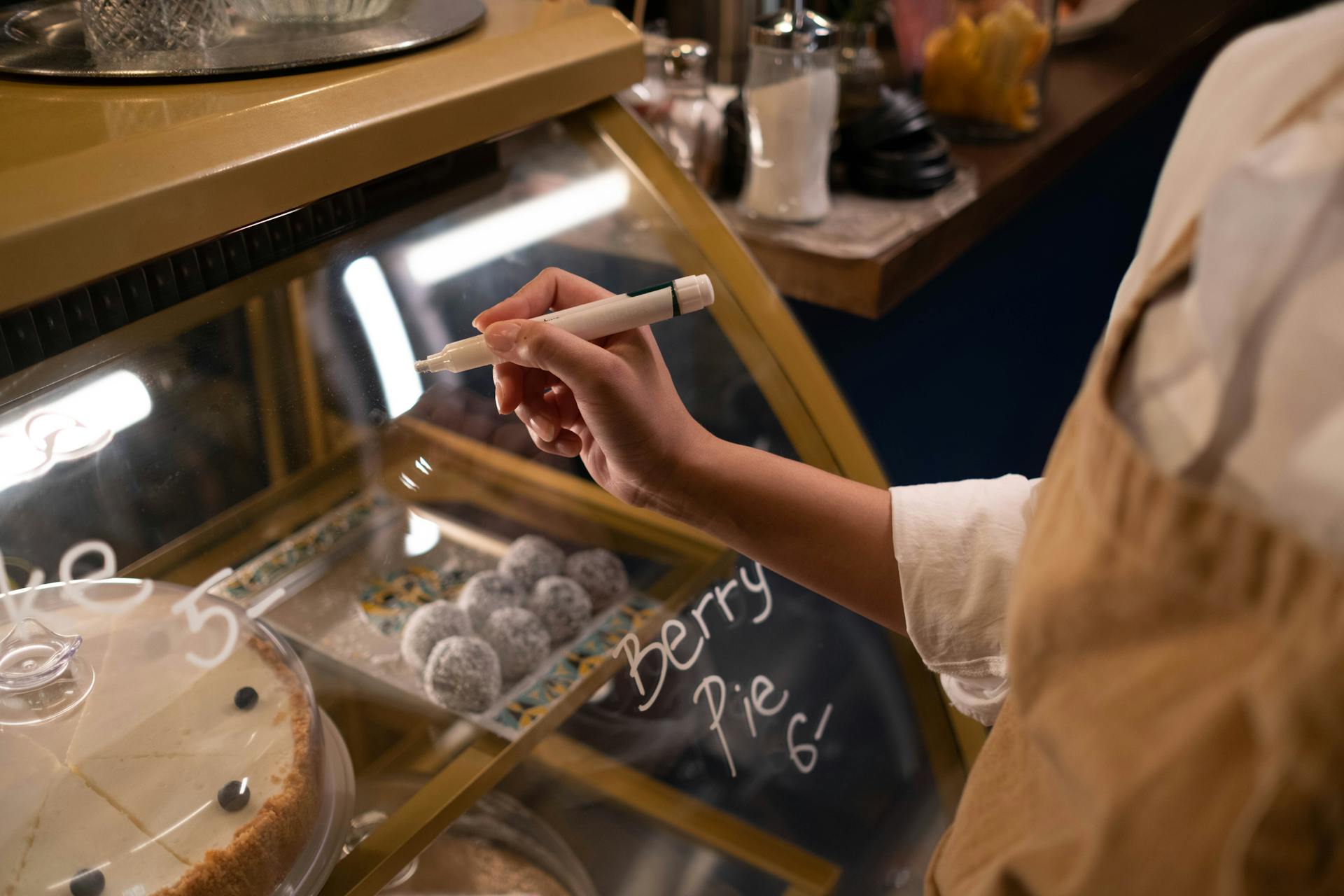 Clerk Writing Prices