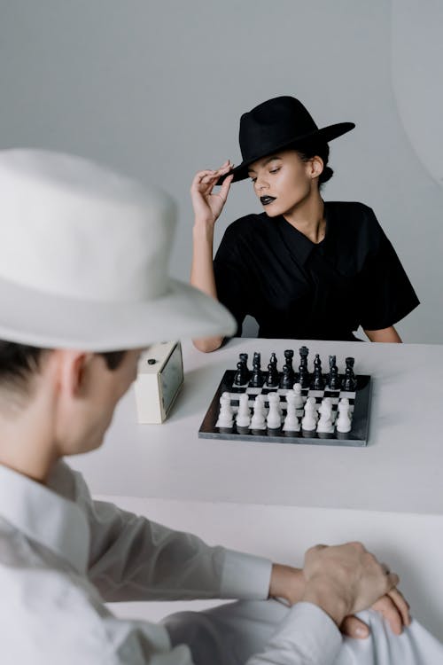 Woman Holding her Hat